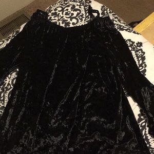 Off The Shoulder Velvet Top